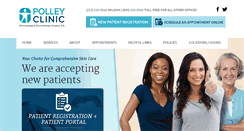 Desktop Screenshot of polleyclinic.com